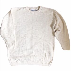 Vintage Bella Cotton Sunflower Ivory Sweater